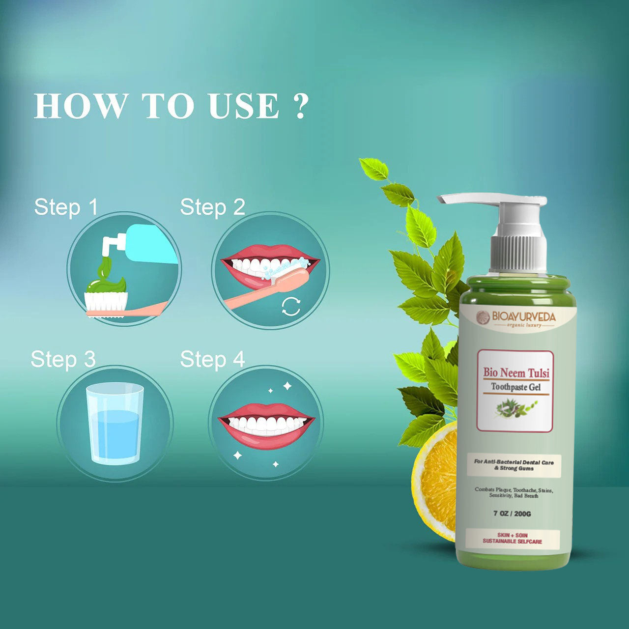 BIO NEEM TULSI TOOTHPASTE GEL