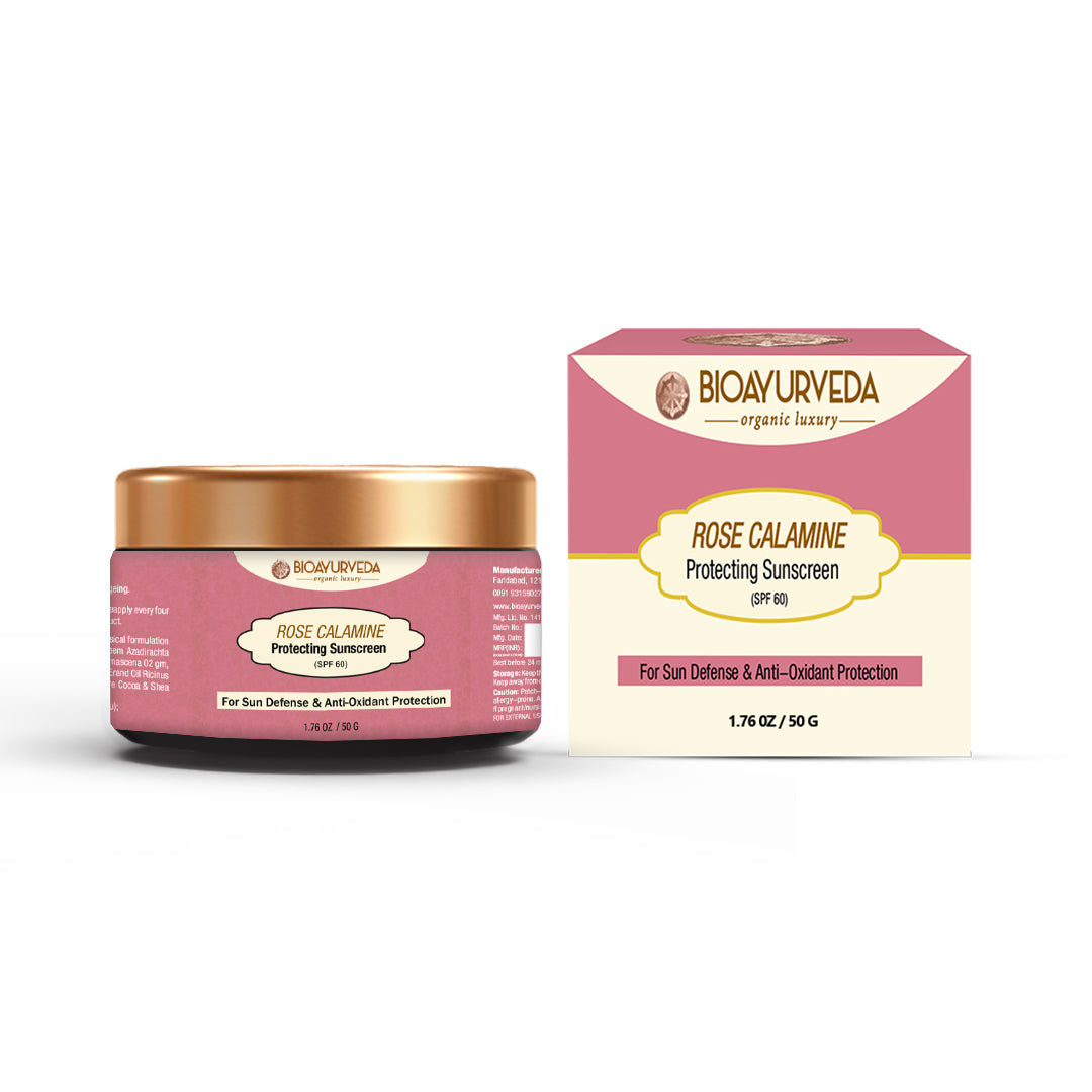 Rose Calamine Sun Protective Face Crème (Spf 60)