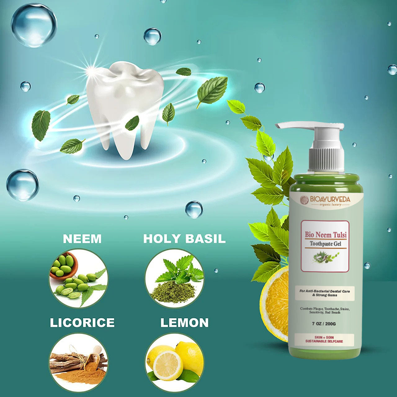 BIO NEEM TULSI TOOTHPASTE GEL