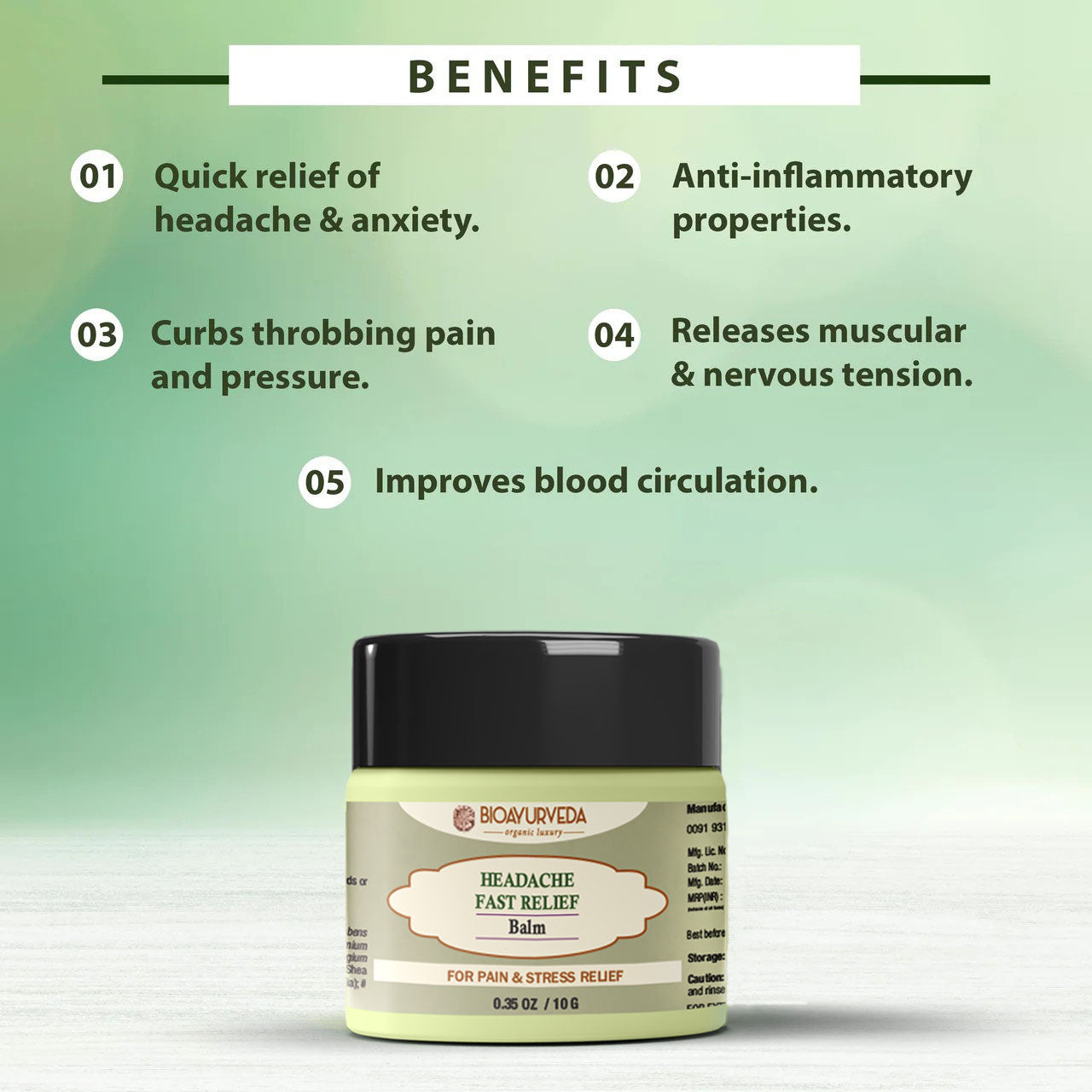 Headache Fast Relief Balm