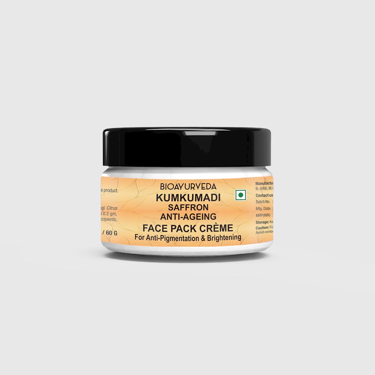 Kumkumadi Saffron Anti-Ageing Face Pack Cream 60