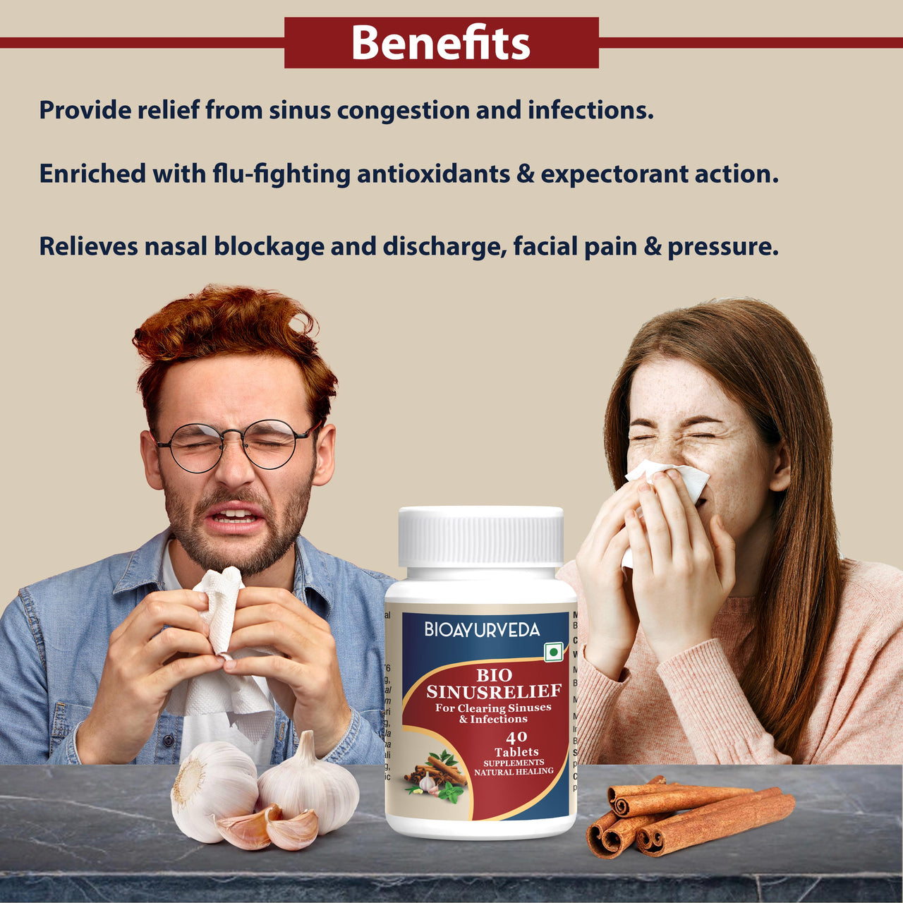 Benefits Bio Sinusrelief Tablet
