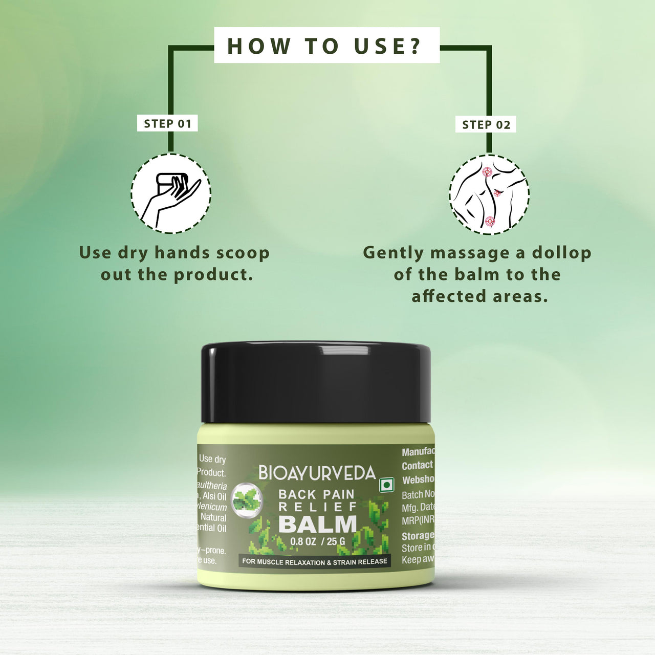 How to Use Back Pain Balm
