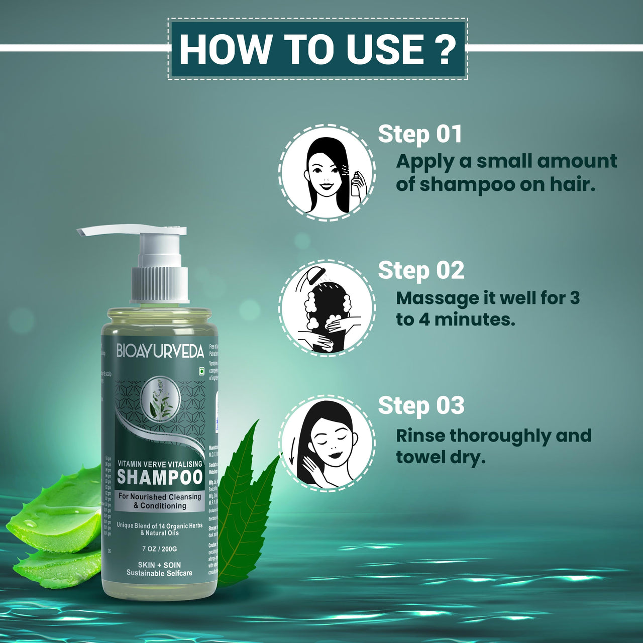 How To Use Vitamin Verve Vitalising Shampoo