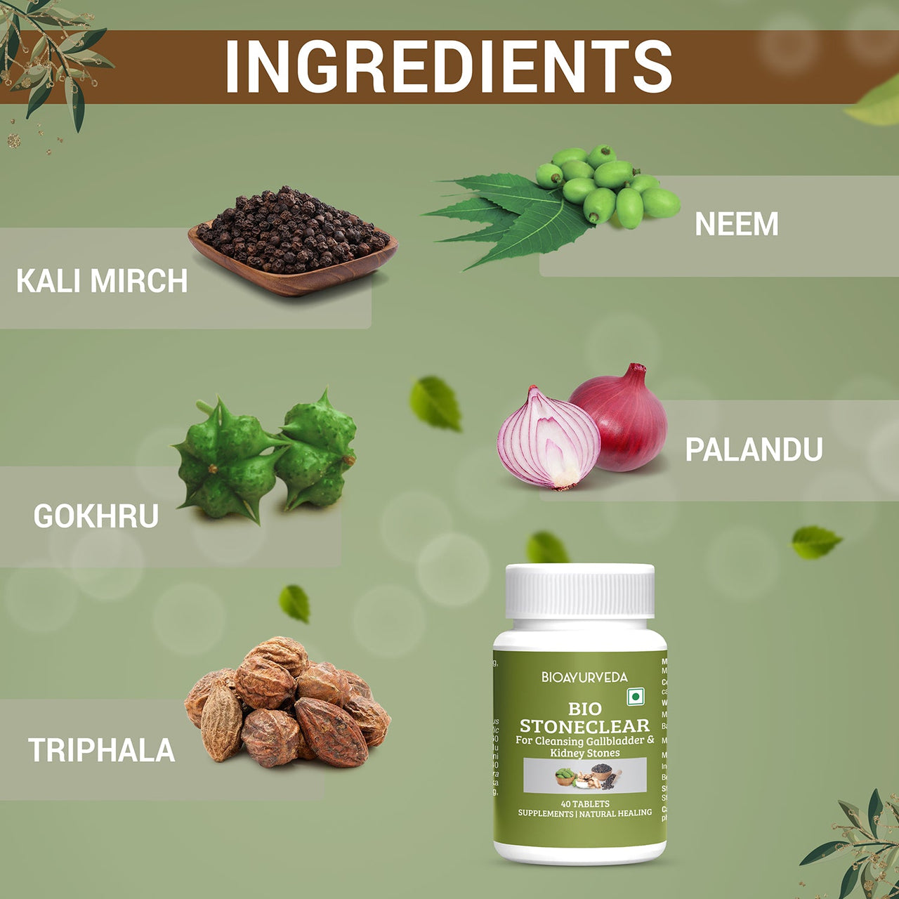 Bio StoneClear Tablet Ingredients