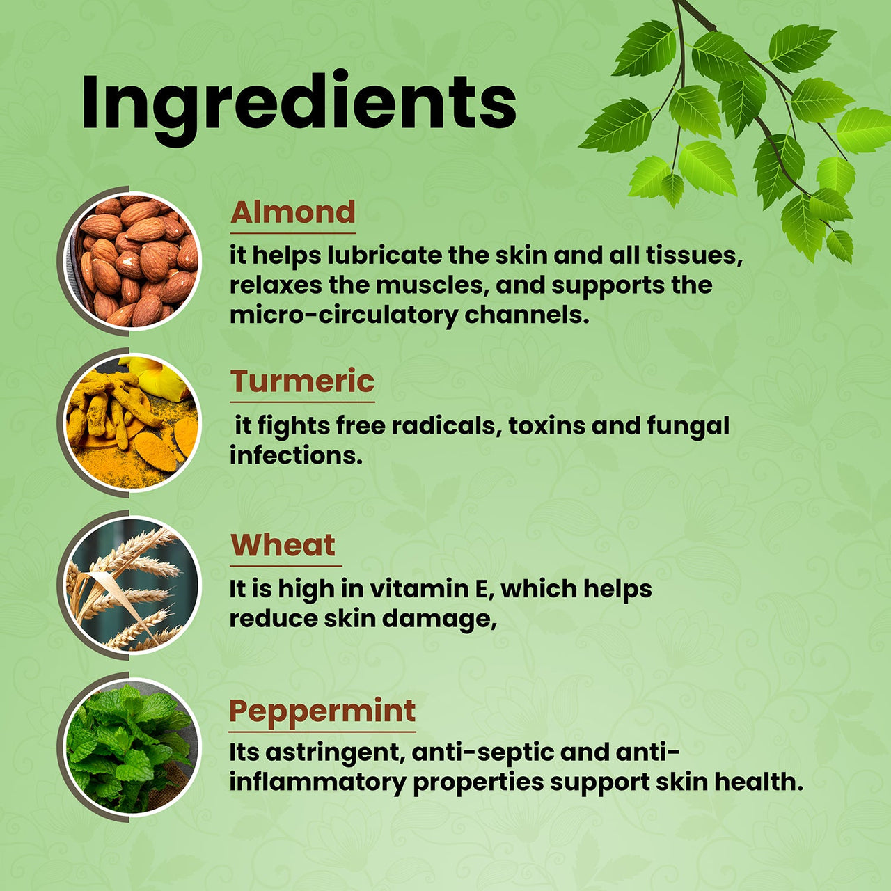 Ingredients Of Anti-Itch 'N' Rash Cream