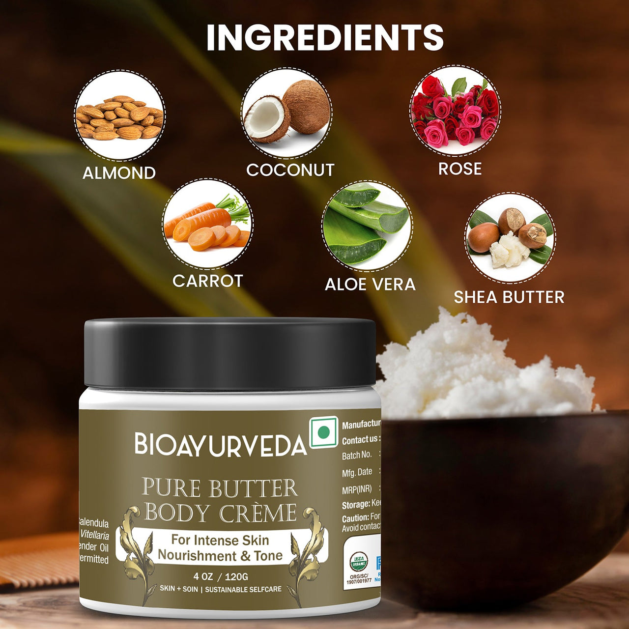 Ingredients Coco Butter Cream 120gm