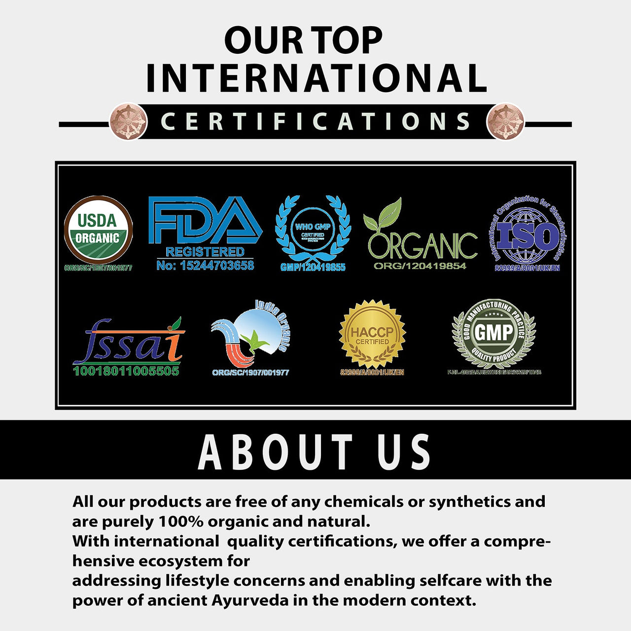 Anti-Fall Protective Hair Serum Certificates