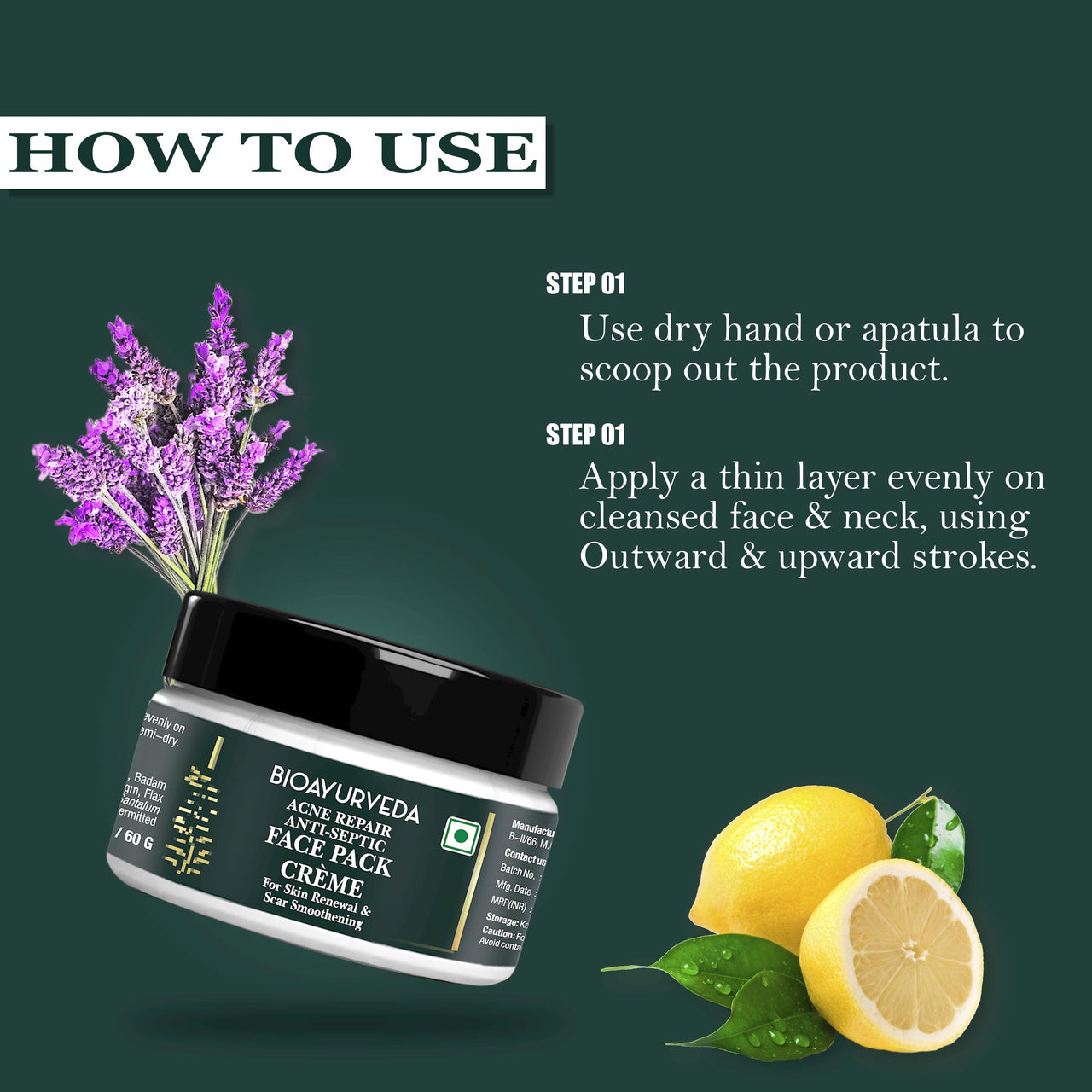 How To Use Acne Repair Anti Septic Face Pack Cream