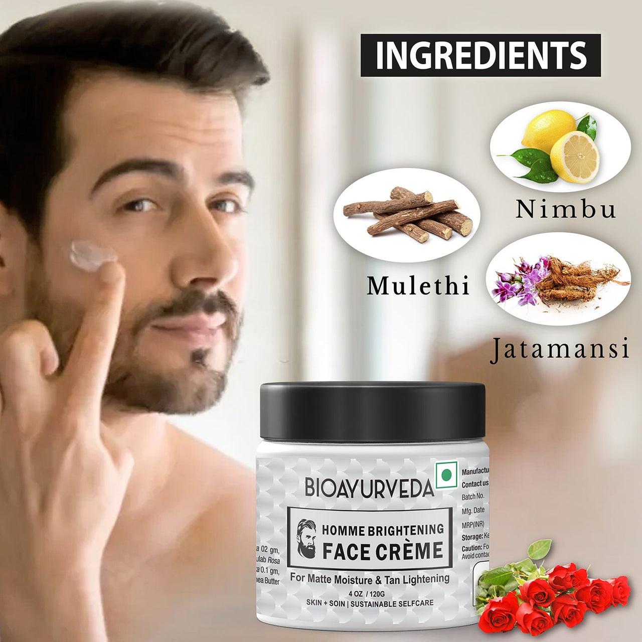 Ingredients Brightening Face Cream 120gm