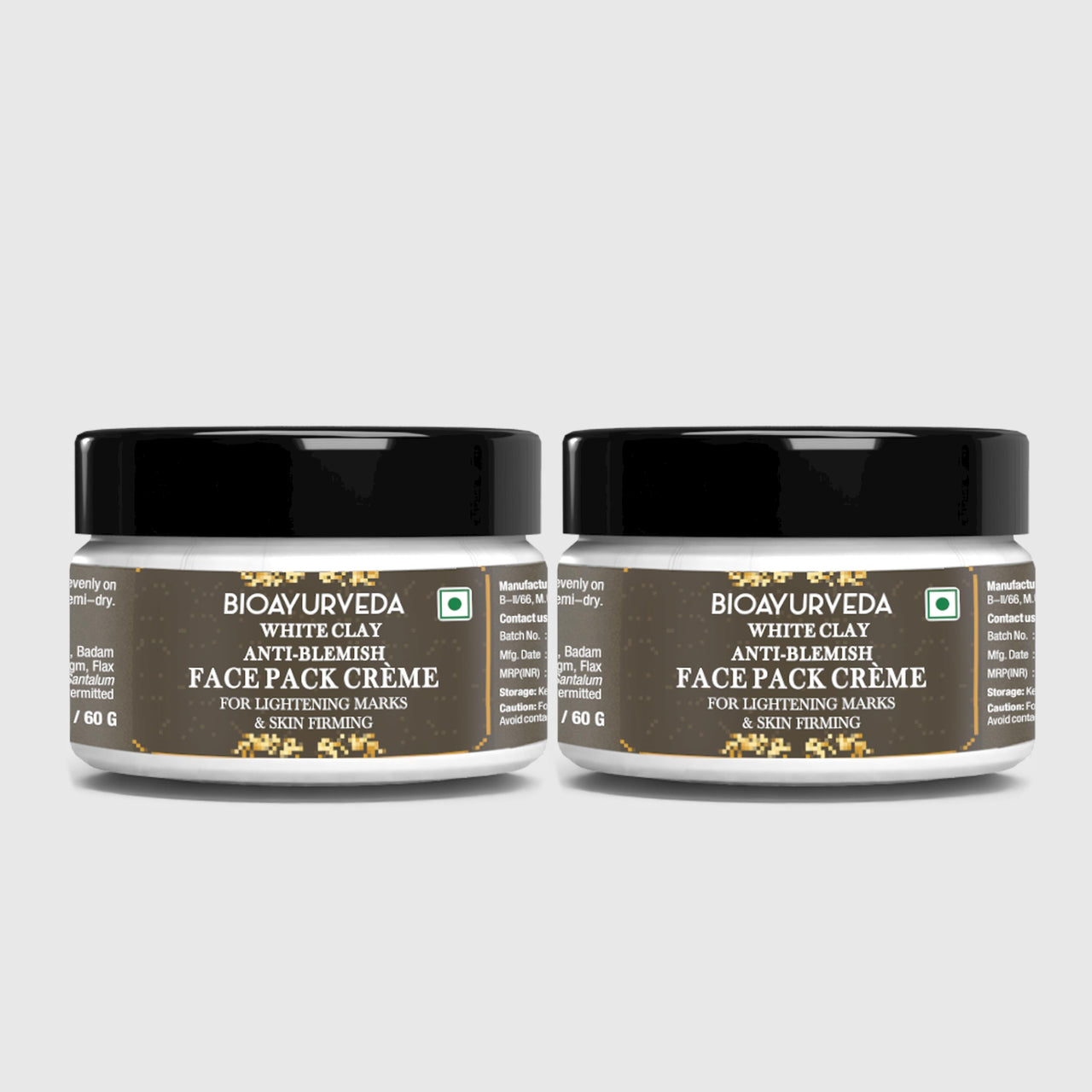White Clay Anti Blemish Face Pack Cream Combo