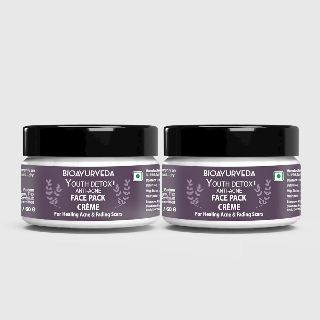 Youth Detox Anti-Acne Face Pack Cream Combo