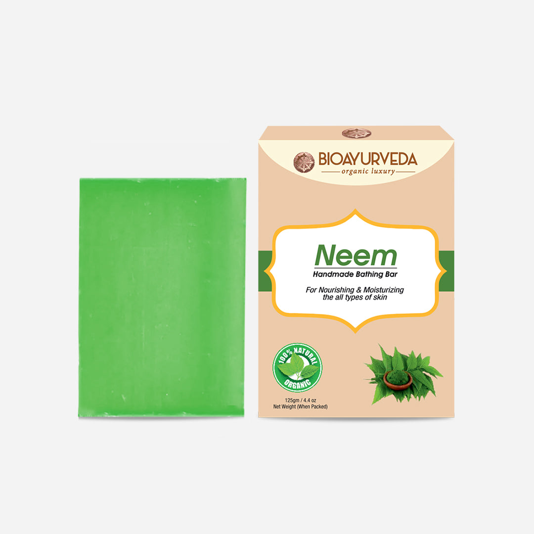 Neem Handmade Bathing Soap 125 GM - PACK OF 4