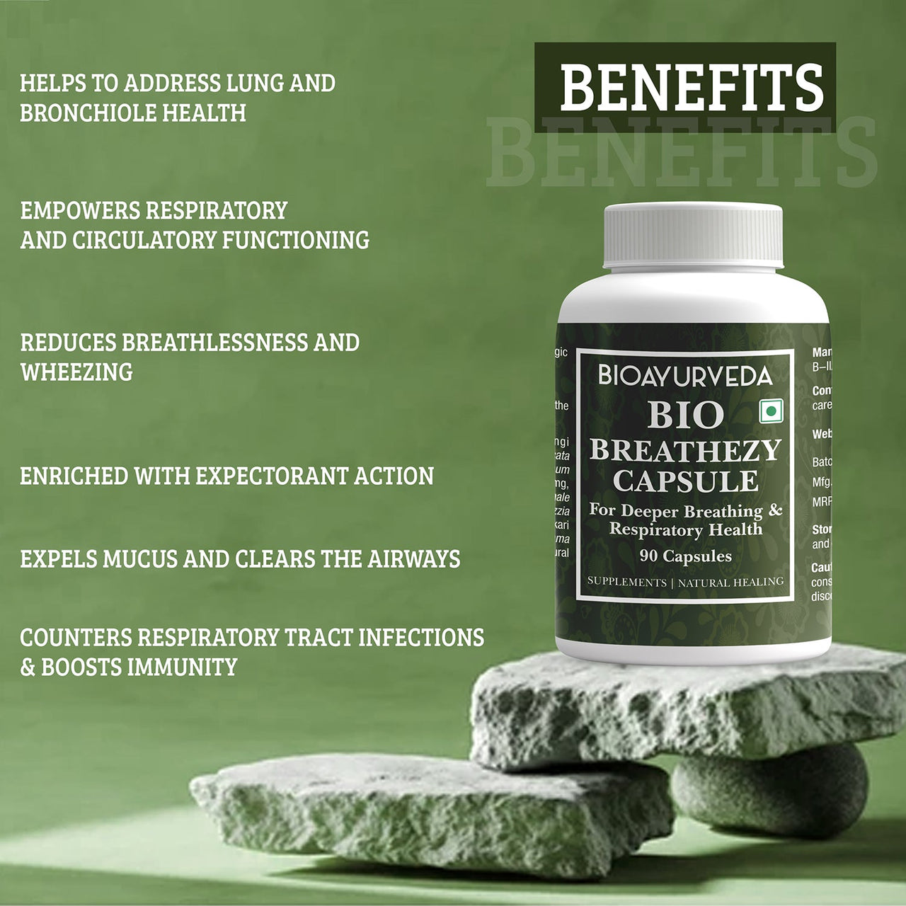 Benefits Breathing and Respiratory Health 90 Capsule