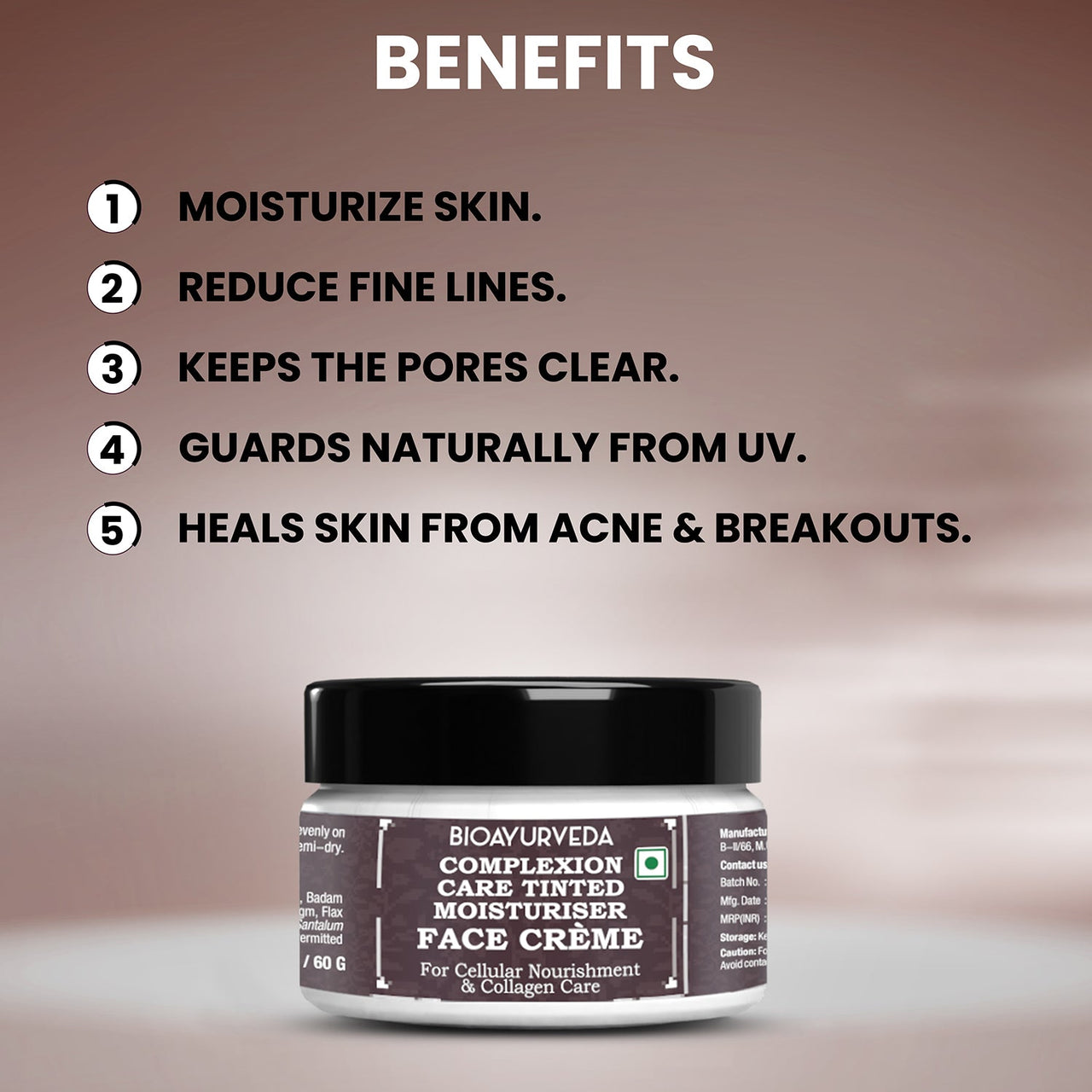 Benefits Moisturiser Face Cream 60gm
