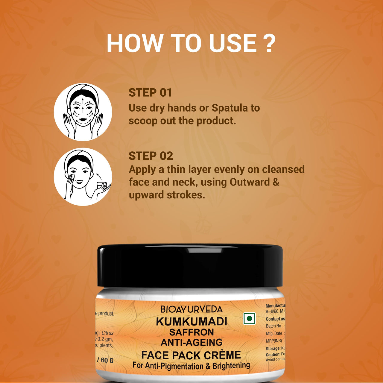 How to Use Kumkumadi Face Pack 60gm Cream