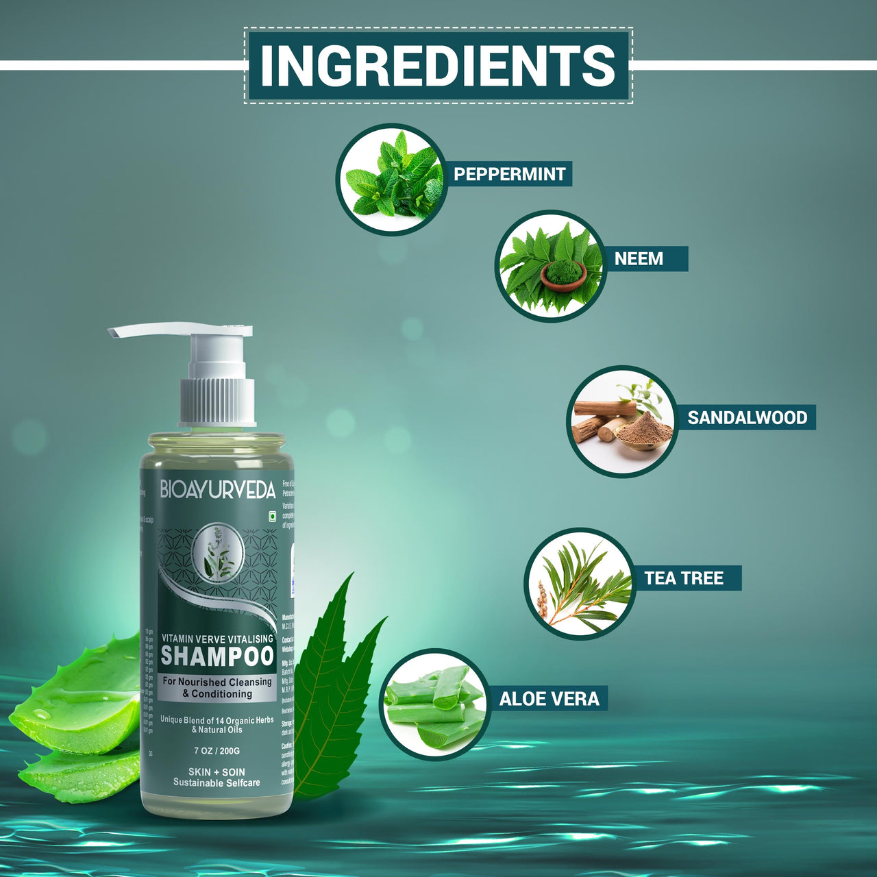 Ingredients Of Vitamin Verve Vitalising Shampoo