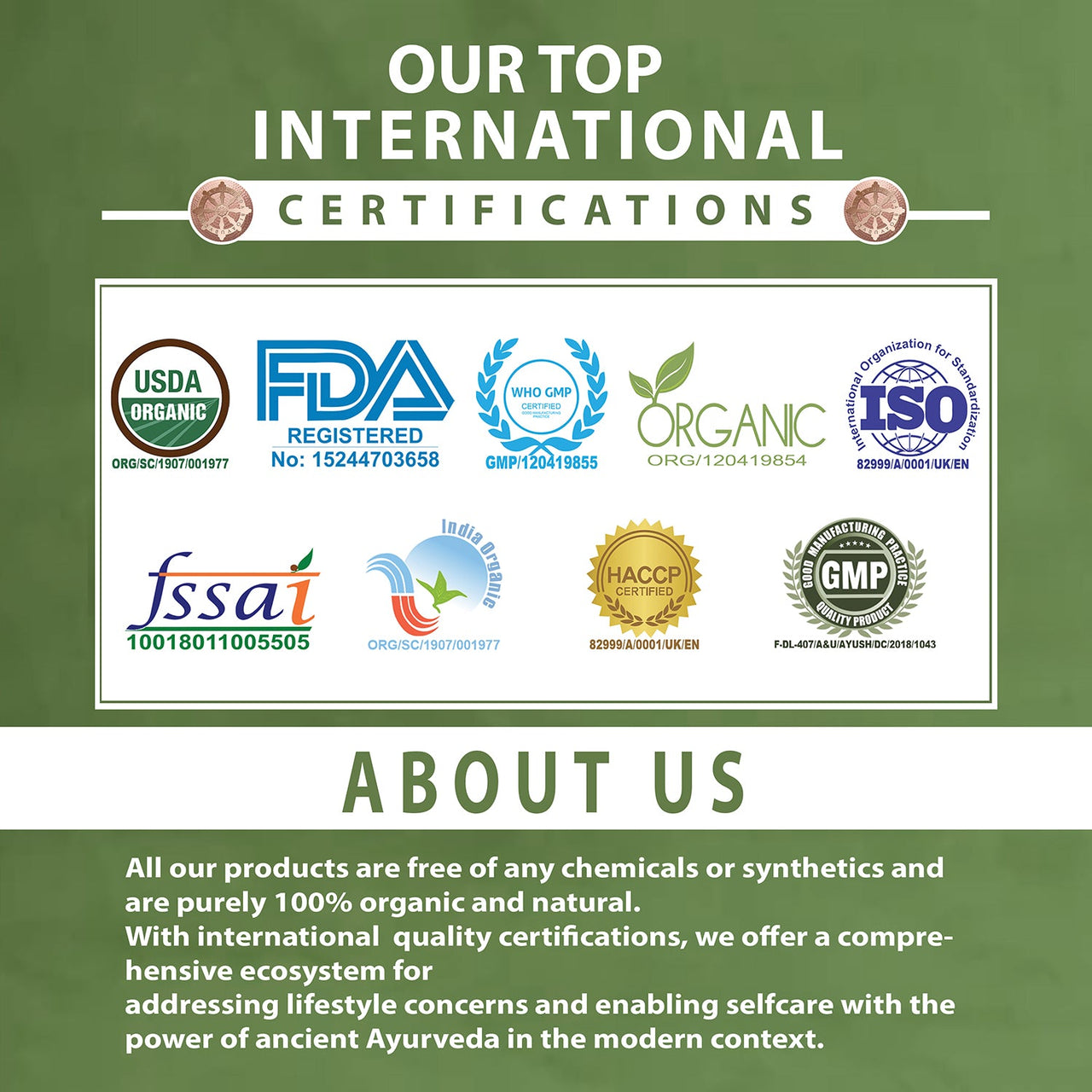 Certifications Of Hairpep Tablet