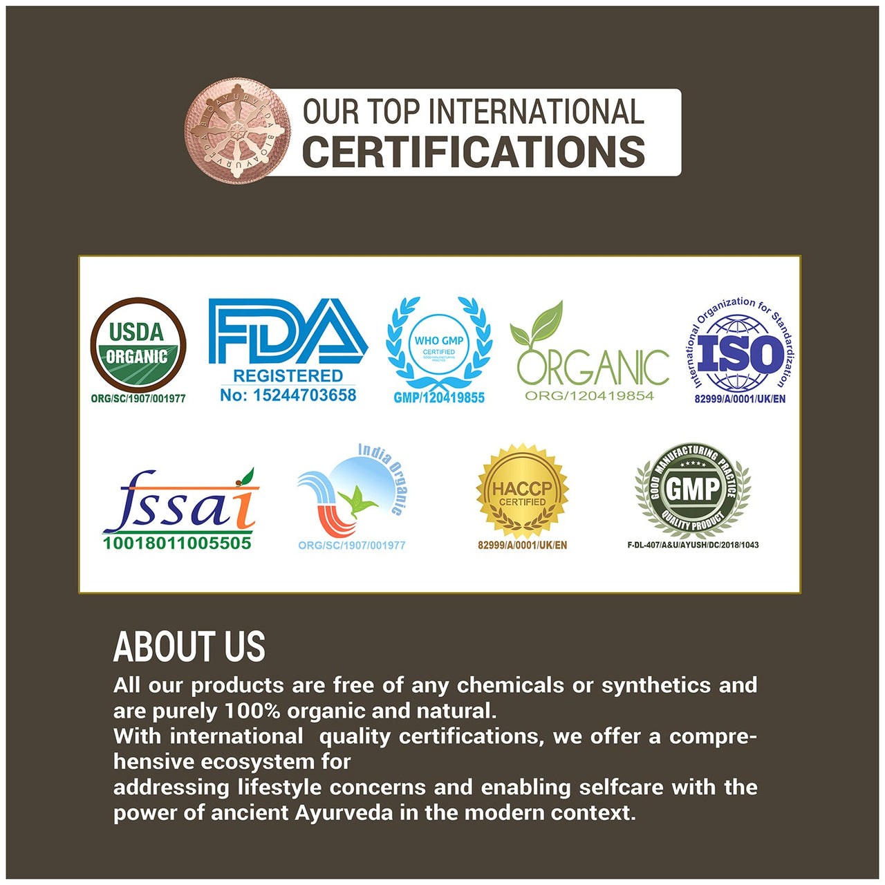 Boswellia Capsule Certifications
