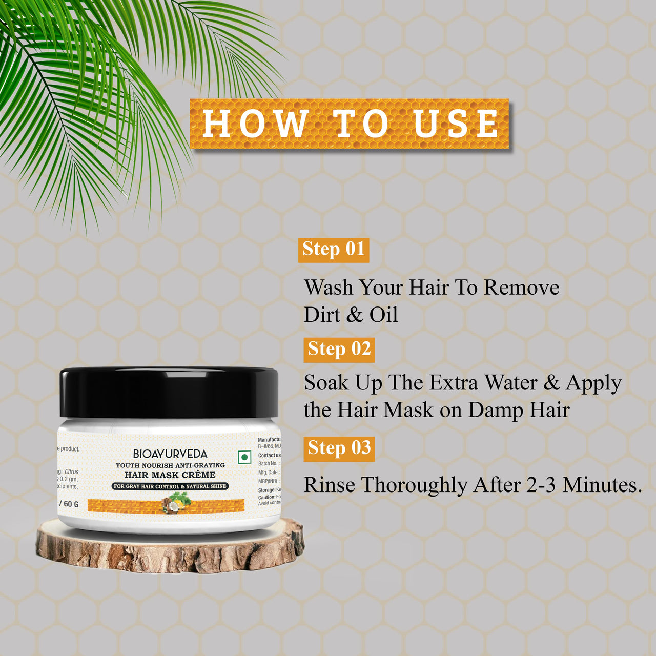 How to use Hair Mask Cream 60gm