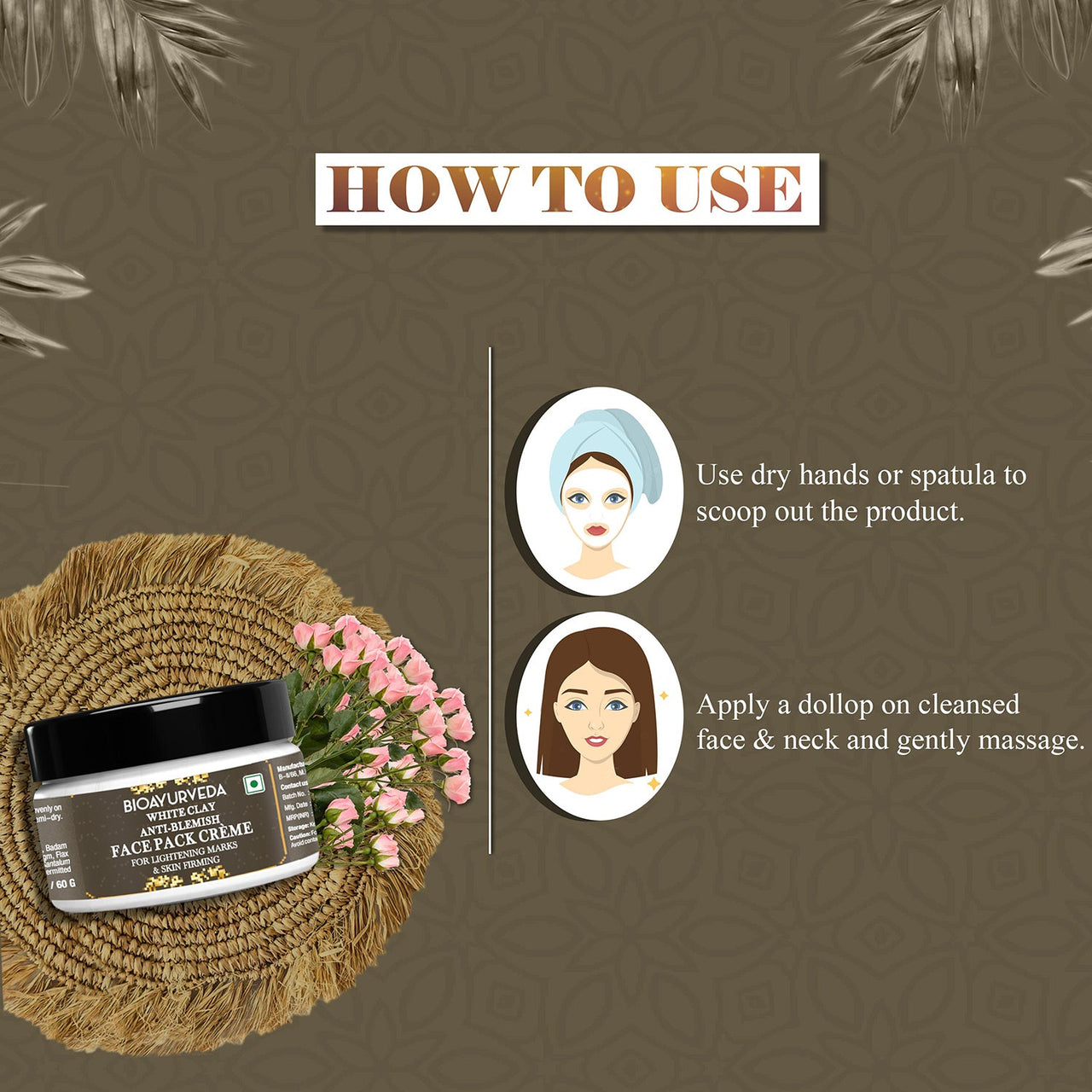 How To Use White Clay Anti Blemish Face Pack Cream