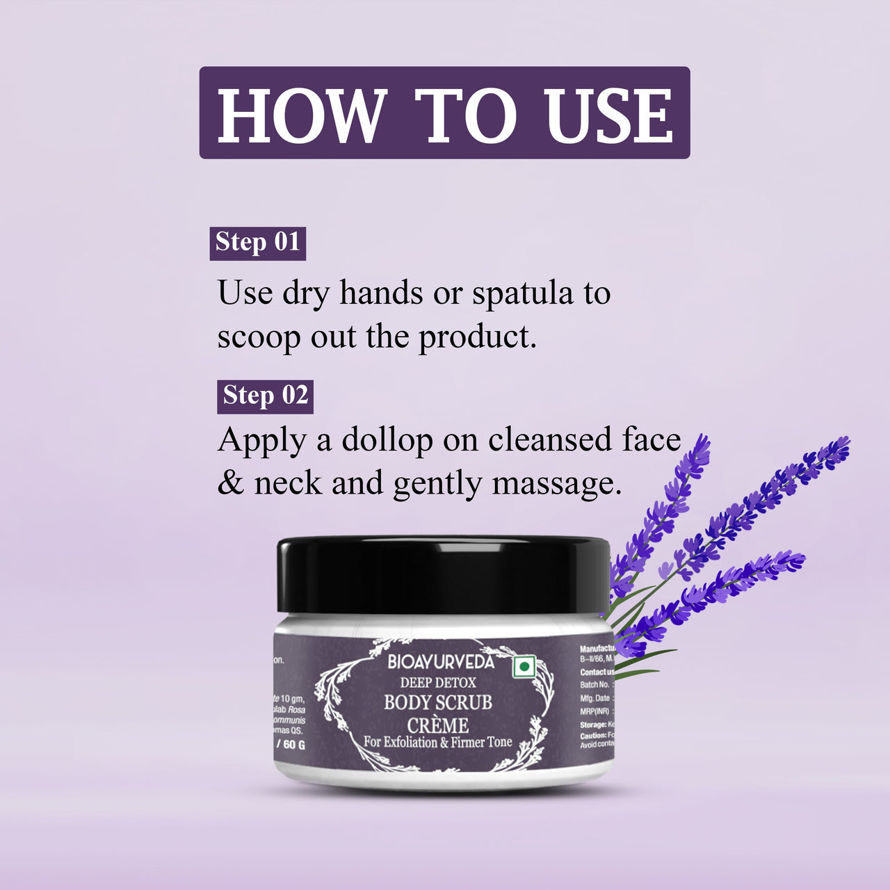 How to use Detox Body Scrub Cream