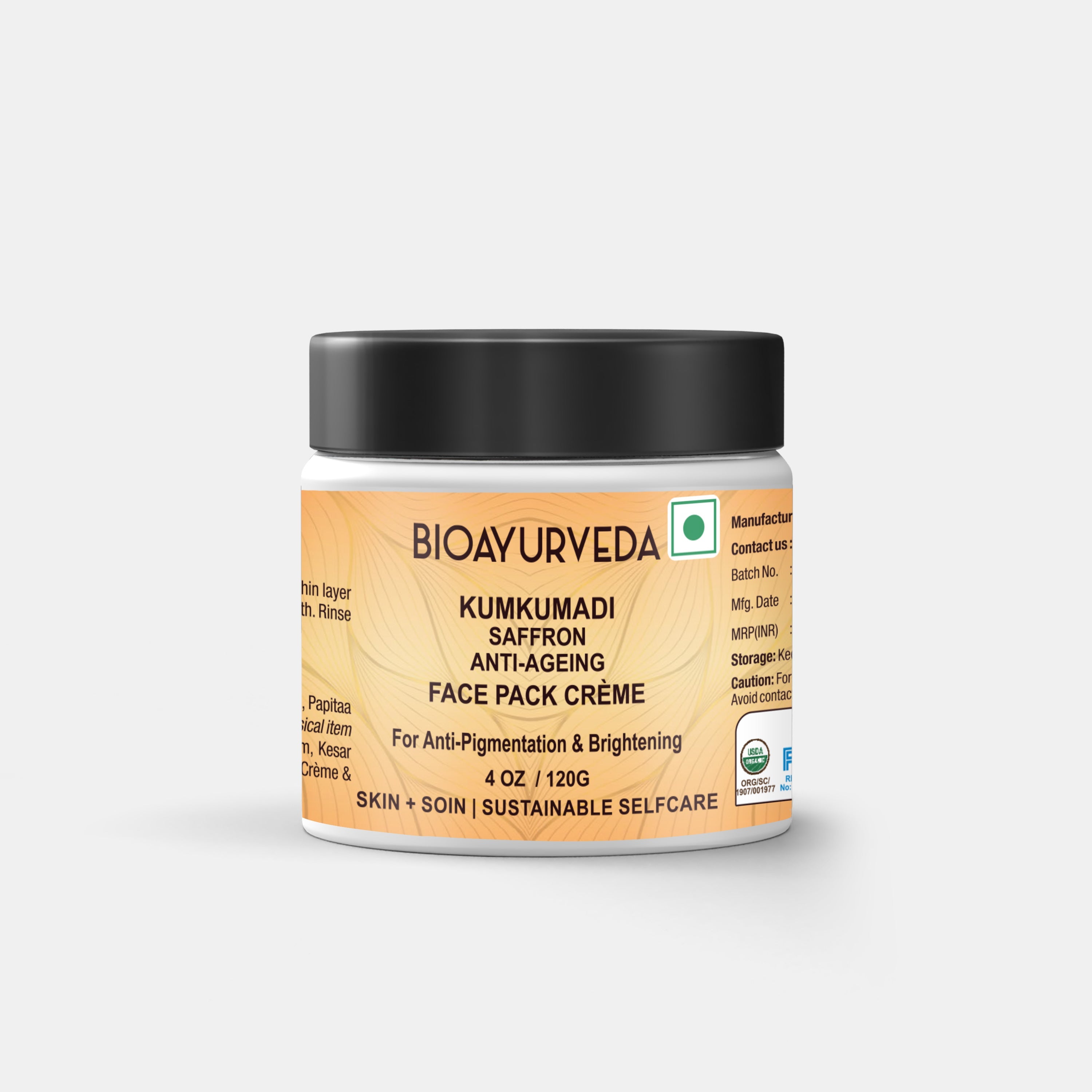 Kumkumadi Face Pack for Skin Pigmentation on Face