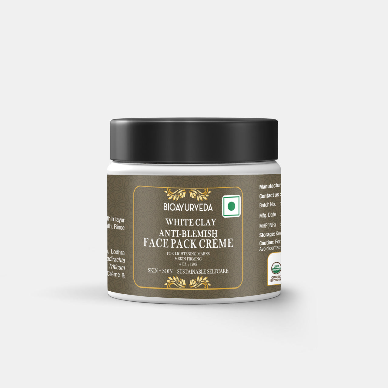 White Clay Face Pack Cream 120gm
